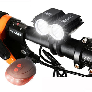 Solar Storm Waterproof Front Light and Tail Light