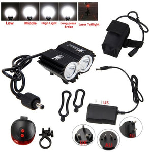 Solar Storm Waterproof Front Light and Tail Light