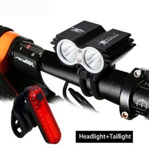 Solar Storm Waterproof Front Light and Tail Light