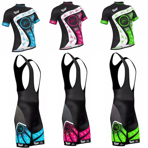 Ladies Cycling Jersey Half Sleeve Top Racing Team Breathable Biking Shirt - FREE SHIPPING